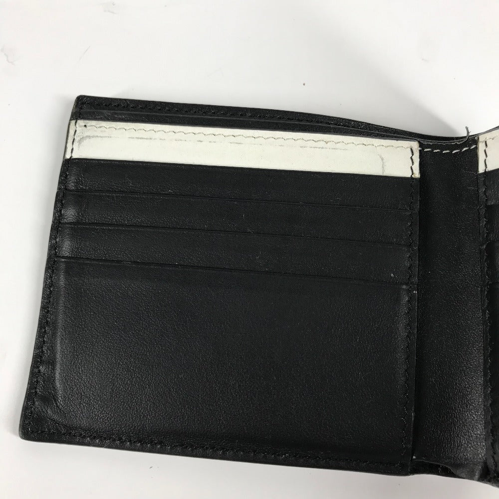 FENDI 7M0169 コンパクトウォレット ジョシュアヴィーダス Joshua Vides コラボ 札入れ 2つ折り財布 レザー メンズ ホワイト