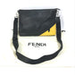 FENDI 7VA470 Crossbody Clutch Bag, Monster Bugs, 2-Way Messenger Bag, Shoulder Bag, Leather, Men's, Black