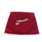 FENDI Rhinestone and Swarovski Logo Cushion Cover, Velvet, Unisex, Red