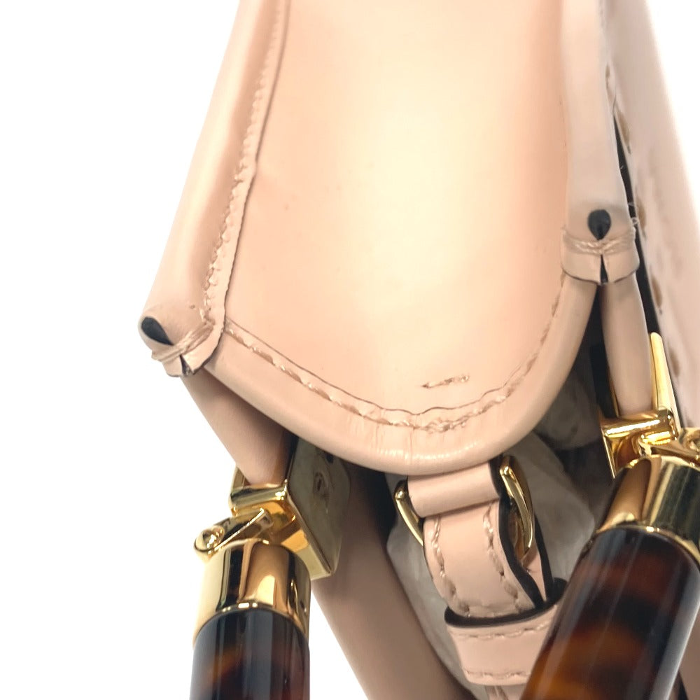 FENDI 8BS051 ショルダーバッグ 斜め掛け カバン サンシャインショッパースモール 2WAYバッグ ハンドバッグ レザー レディース ベージュ系