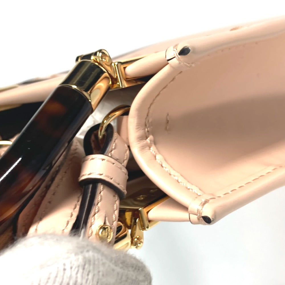 FENDI 8BS051 ショルダーバッグ 斜め掛け カバン サンシャインショッパースモール 2WAYバッグ ハンドバッグ レザー レディース ベージュ系