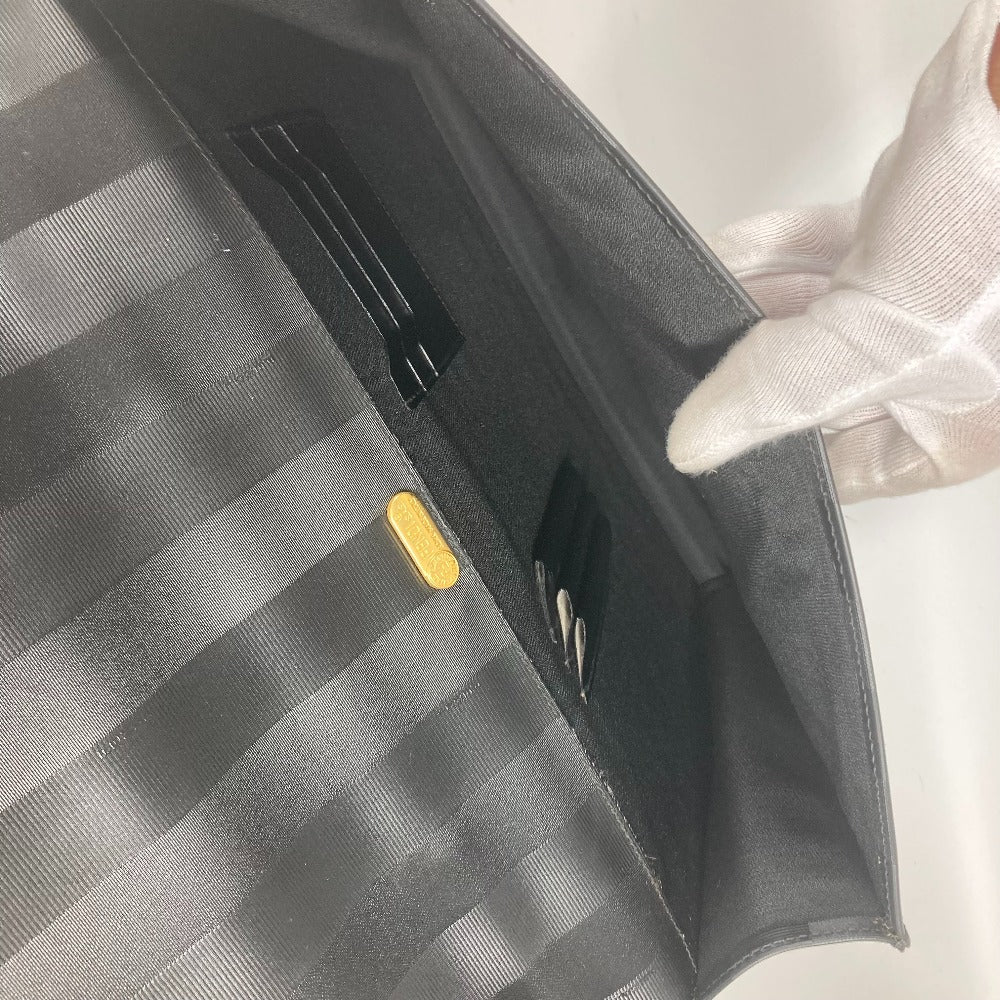 FENDI カバン ペカン ハンドバッグ 書類バッグ ブリーフケース ビジネスバッグ PVC メンズ ブラック