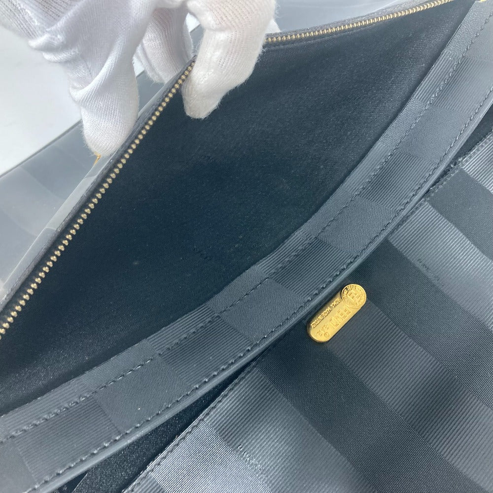 FENDI カバン ペカン ハンドバッグ 書類バッグ ブリーフケース ビジネスバッグ PVC メンズ ブラック