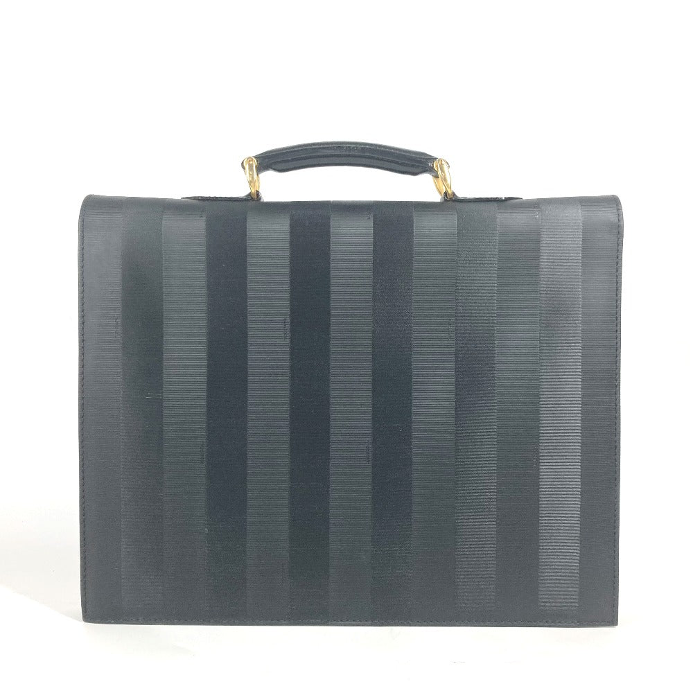 FENDI カバン ペカン ハンドバッグ 書類バッグ ブリーフケース ビジネスバッグ PVC メンズ ブラック