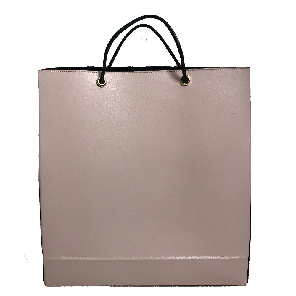 FENDI 8BH383 Shoulder Bag, Shopping Bag, Medium Tote Bag, Leather, Women's, Pink Beige, Light Pink