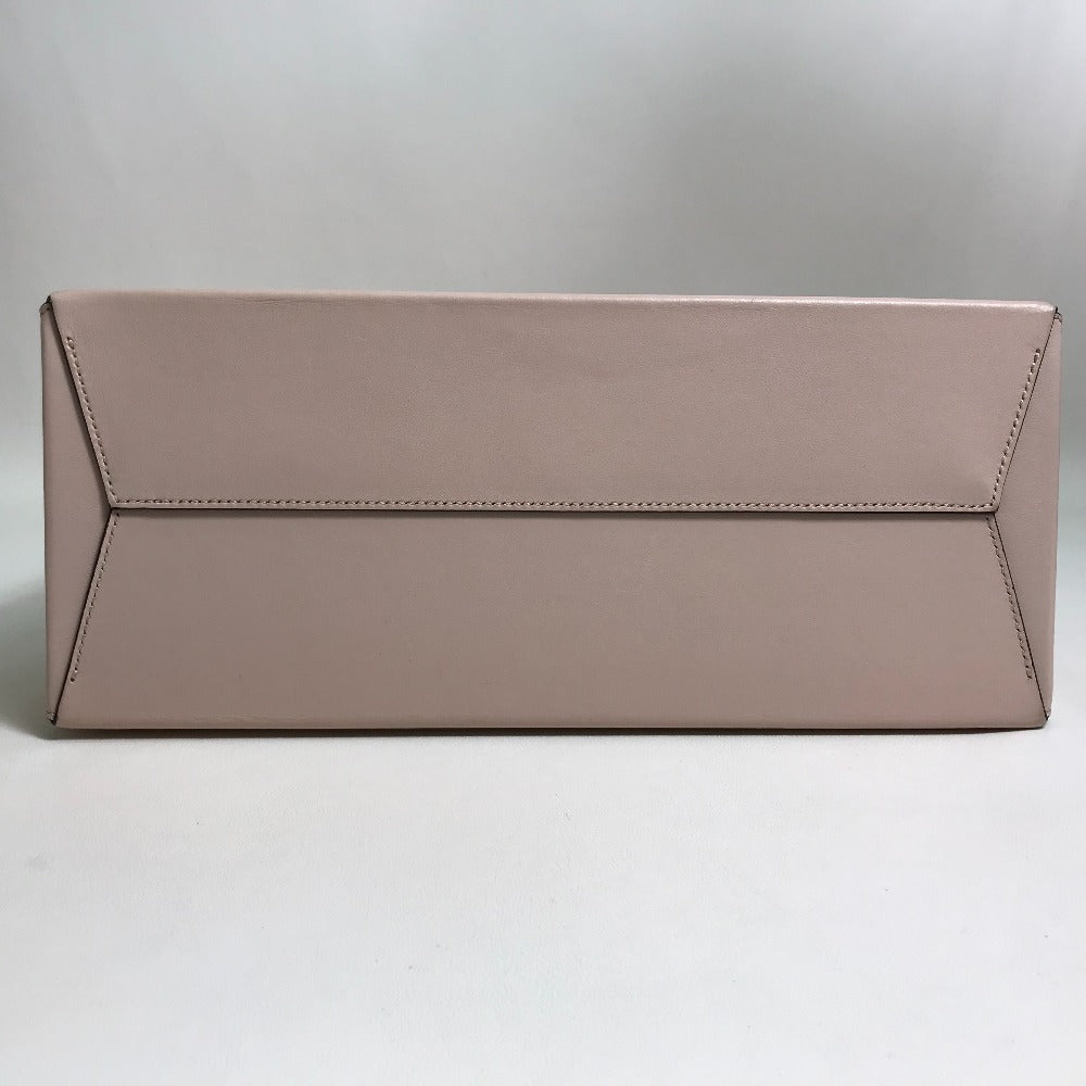 FENDI 8BH383 Shoulder Bag, Shopping Bag, Medium Tote Bag, Leather, Women's, Pink Beige, Light Pink