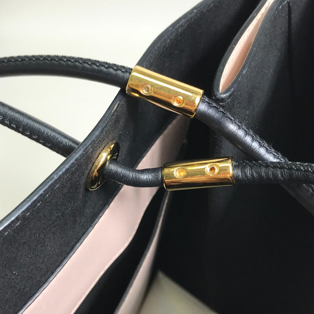 FENDI 8BH383 Shoulder Bag, Shopping Bag, Medium Tote Bag, Leather, Women's, Pink Beige, Light Pink