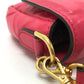 FENDI 8BS017 FF Baguette Small Chain 2-Way Bag, Shoulder Bag, Lambskin, Pink