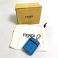 FENDI 7AR987 Zucca Print Airpods Case, Earphone Case, Small Item Case, Plastic, Women's, Blue