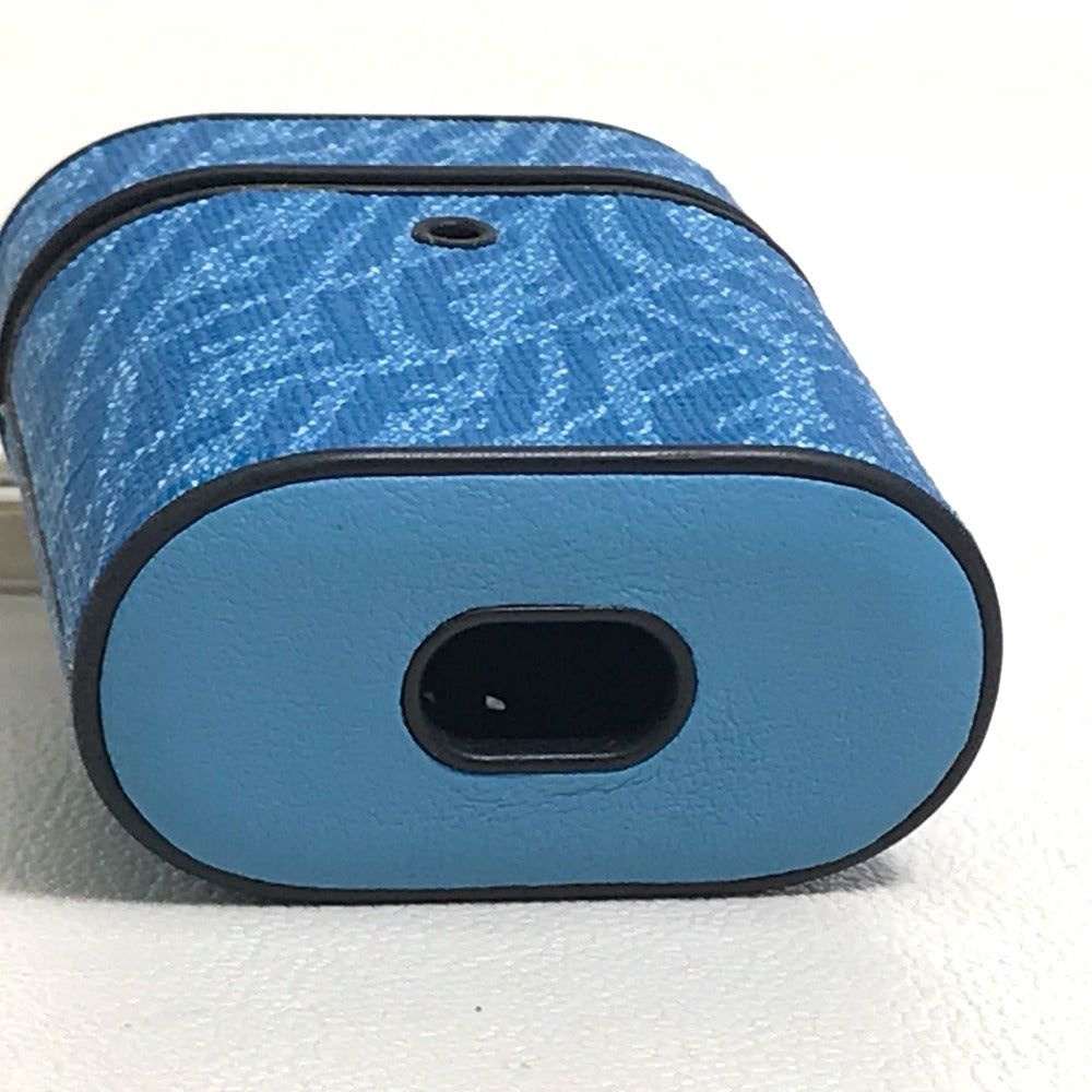 FENDI 7AR987 Zucca Print Airpods Case, Earphone Case, Small Item Case, Plastic, Women's, Blue