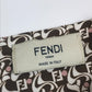 FENDI Silk Logo Hair Clip, Hair Accessory, Fashion Accessory, Barrette, Silk, Women's, Brown and White
