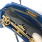 FENDI Micro Peekaboo Crossbody Bag, 2-Way Shoulder Bag/Handbag, Faux Fur, Women's, Blue