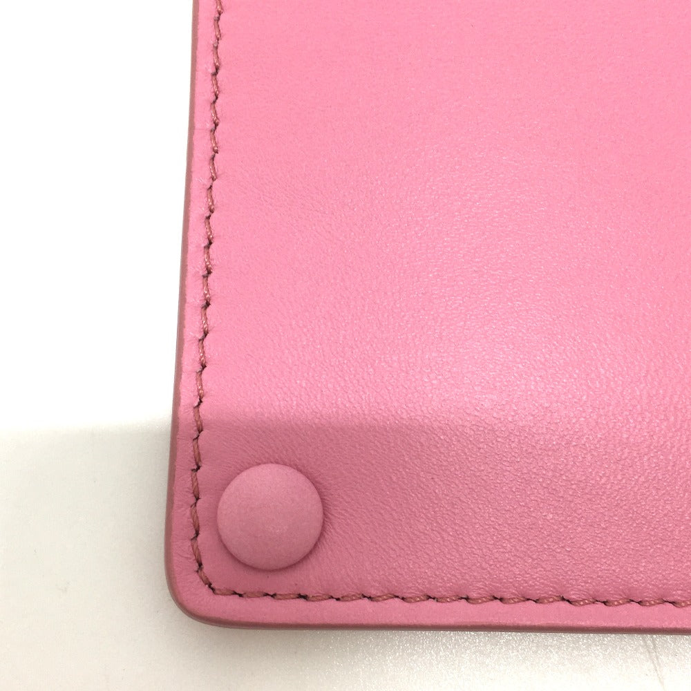 FENDI 7AR907 ピーカブー バッグイン カバン ポケット フラット バッグアクセサリー ポーチ レザー レディース ピンク