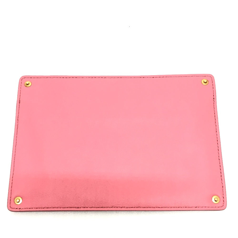 FENDI 7AR907 ピーカブー バッグイン カバン ポケット フラット バッグアクセサリー ポーチ レザー レディース ピンク