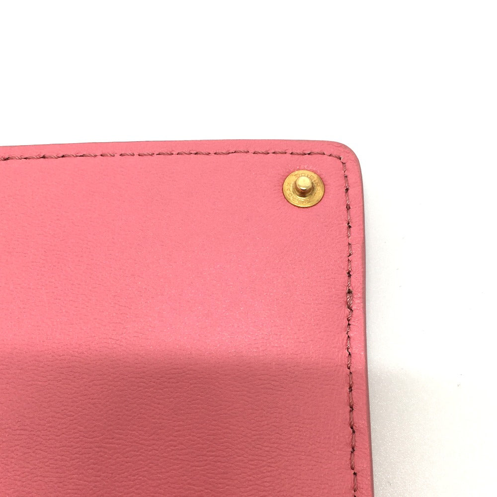 FENDI 7AR907 ピーカブー バッグイン カバン ポケット フラット バッグアクセサリー ポーチ レザー レディース ピンク