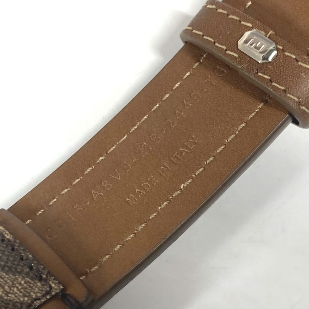 FENDI 8AC016 ズッカ ドッグカラー 犬 ペット アクセサリー ワンちゃん 首輪 レザー ユニセックス ブラウン - brandshop-reference