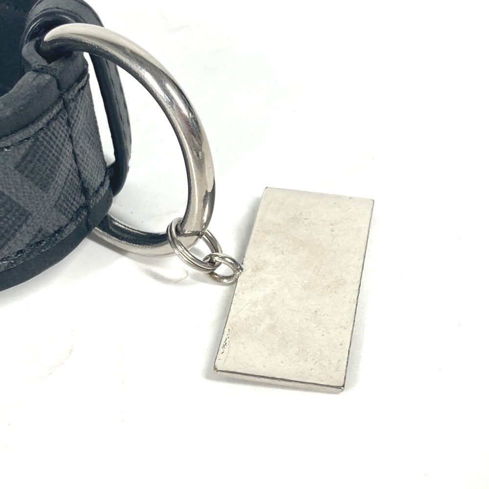 FENDI 8AC016 ズッカ ドッグカラー 犬 ペット アクセサリー ワンちゃん 首輪 レザー ユニセックス ブラック - brandshop-reference
