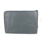 FENDI 7M0237 ジップ カバン ポーチ クラッチバッグ レザー メンズ グレー