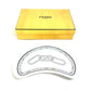 FENDI 7AC048 White Porcelain Tableware, Orlock Crescent Plate, Aperitif Plate, Women's, White