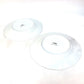 FENDI 7AC045 White Porcelain Dinnerware, Set of 2, Pair of Orlock Plates, Women's, White