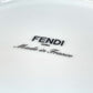 FENDI 7AC045 White Porcelain Dinnerware, Set of 2, Pair of Orlock Plates, Women's, White