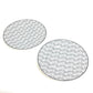FENDI 7AC047 White Porcelain Dinnerware, Set of 2, Pair of Orlock Plates, Side Plates, Porcelain, Women's, White