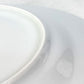 FENDI 7AC047 White Porcelain Dinnerware, Set of 2, Pair of Orlock Plates, Side Plates, Porcelain, Women's, White