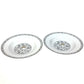 FENDI 7AC046 White Porcelain Dinnerware, Set of 2 Orlock Plates, White Porcelain Soup Plates, Women's, White