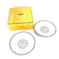 FENDI 7AC046 White Porcelain Dinnerware, Set of 2 Orlock Plates, White Porcelain Soup Plates, Women's, White