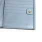 FENDI 8M0438 Peekaboo โลโก้ กระเป๋าสตางค์ใบสั้น กระเป๋าสตางค์พับสองทบ หนัง ยูนิเซ็กส์ สีฟ้า