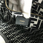 FENDI 8BH357 Joshua Vides collaboration shopper bag, shoulder bag, tote bag, coated canvas, men's white