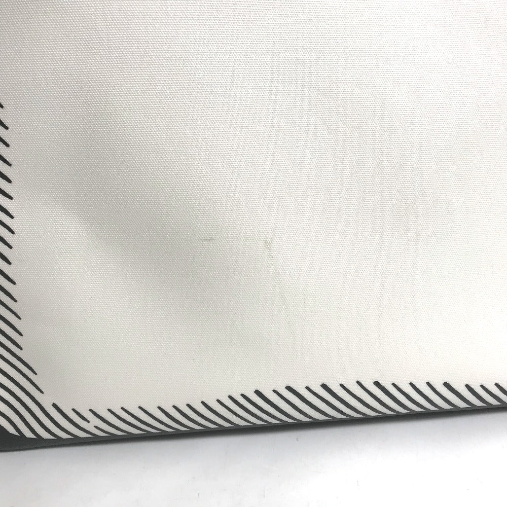 FENDI 8BH357 Joshua Vides collaboration shopper bag, shoulder bag, tote bag, coated canvas, men's white