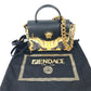 FENDI ヴェルサーチ コラボ VERSACE ラ メドゥーサ サッチェルバッグ ズッカ FENDACE フェンダーチェ 2WAY ショルダーバッグ 斜め掛け ハンドバッグ PVC/レザー レディース ブラウン