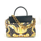 FENDI ヴェルサーチ コラボ VERSACE ラ メドゥーサ サッチェルバッグ ズッカ FENDACE フェンダーチェ 2WAY ショルダーバッグ 斜め掛け ハンドバッグ PVC/レザー レディース ブラウン