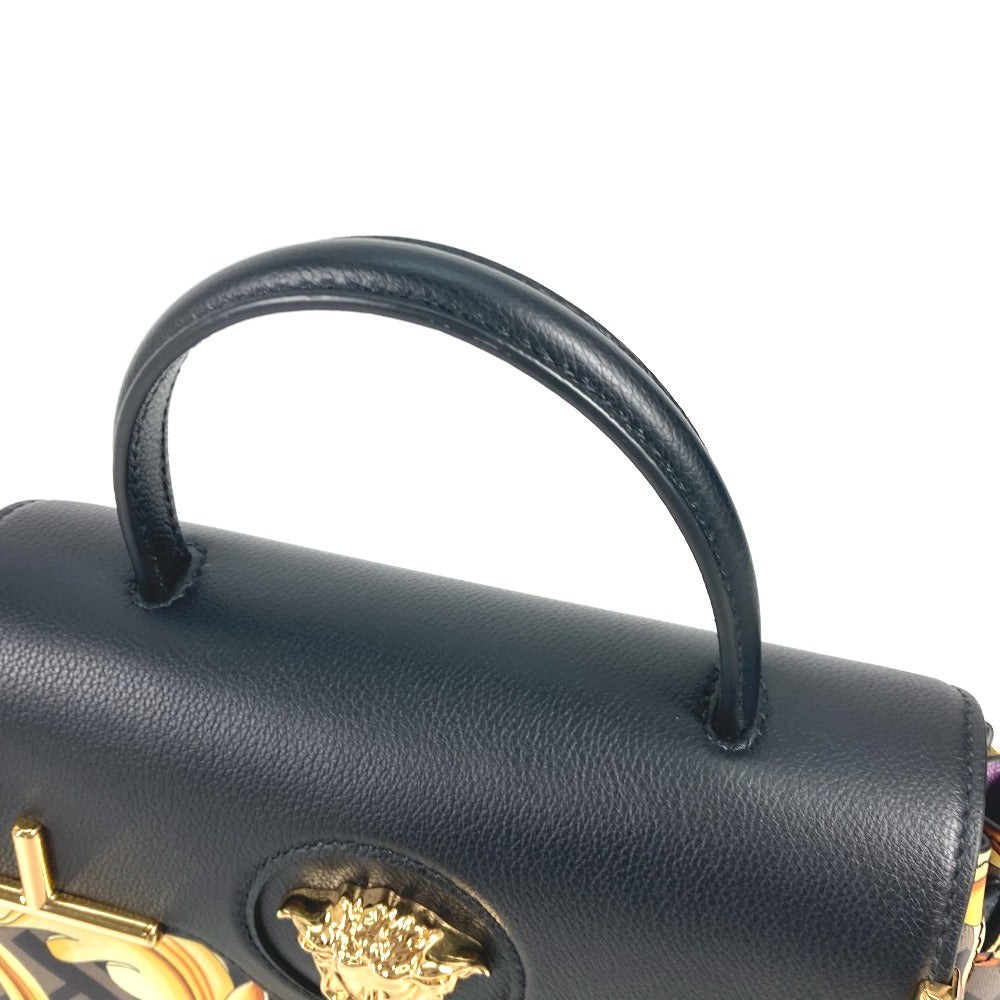 FENDI ヴェルサーチ コラボ VERSACE ラ メドゥーサ サッチェルバッグ ズッカ FENDACE フェンダーチェ 2WAY ショルダーバッグ 斜め掛け ハンドバッグ PVC/レザー レディース ブラウン