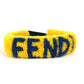 FENDI アイウェア サングラス 眼鏡 ロゴ メガネストラップ グラスコード メガネ掛け ボア ストラップ ファー ユニセックス イエロー