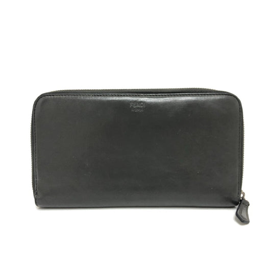 FENDI 7M0276 ズッカ柄トラベルウォレット 長財布 財布 ウォレット 長財布 レザー レディース グレー