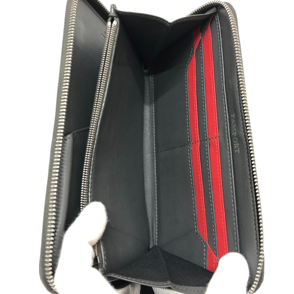 FENDI 7M0276 ズッカ柄トラベルウォレット 長財布 財布 ウォレット 長財布 レザー レディース グレー