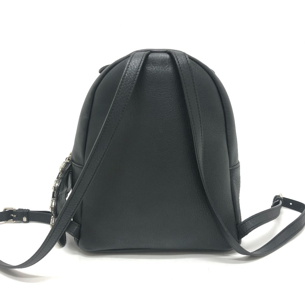 FENDI 8BZ036 By the Way Bejeweled Backpack, Leather, Women's, Black