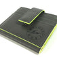 BVLGARI fragment logo multi-case, business card holder, pass case, card case, leather, men's, gray