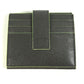 BVLGARI fragment logo multi-case, business card holder, pass case, card case, leather, men's, gray