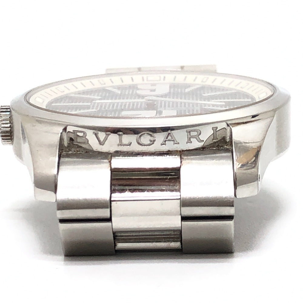BVLGARI ST42S Solotempo Quartz Men's Watch, Round, Stainless Steel, Silver