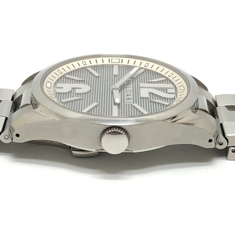 BVLGARI ST42S Solotempo Quartz Men's Watch, Round, Stainless Steel, Silver