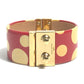 LOUIS VUITTON and Yayoi Kusama Collaboration Dot Bangle Bracelet in Enamel, Red, for Women