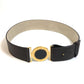 BVLGARI Men's and Women's Bvlgari Bvlgari Fashion Accessory Trouser Belt, Unisex Leather, Dark Brown