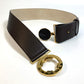 BVLGARI Men's and Women's Bvlgari Bvlgari Fashion Accessory Trouser Belt, Unisex Leather, Dark Brown
