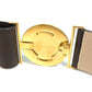 BVLGARI Men's and Women's Bvlgari Bvlgari Fashion Accessory Trouser Belt, Unisex Leather, Dark Brown
