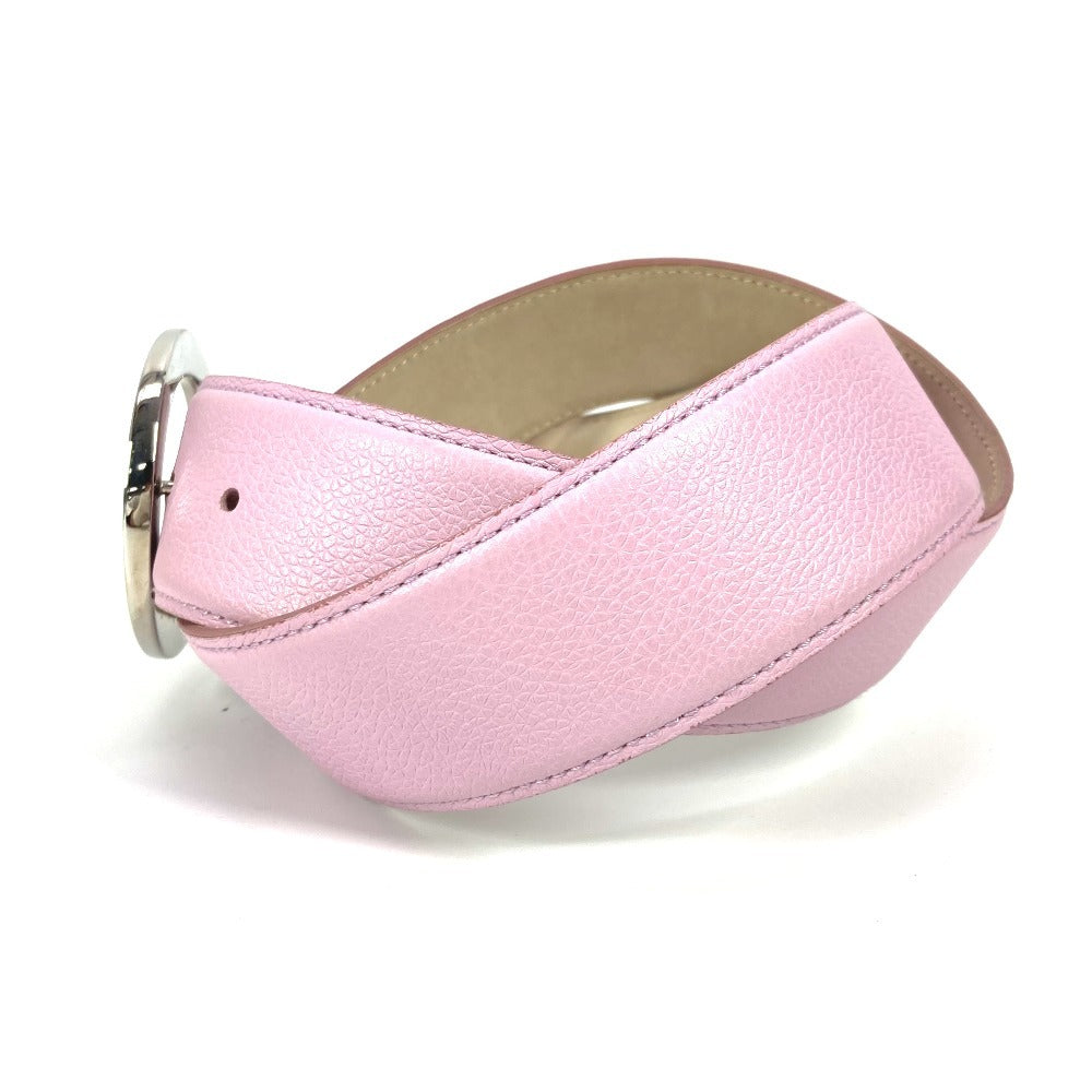 BVLGARI ブルガリブルガリ ロゴ アクセサリー バックルベルト ズボン用ベルト ベルト レザー レディース ピンク