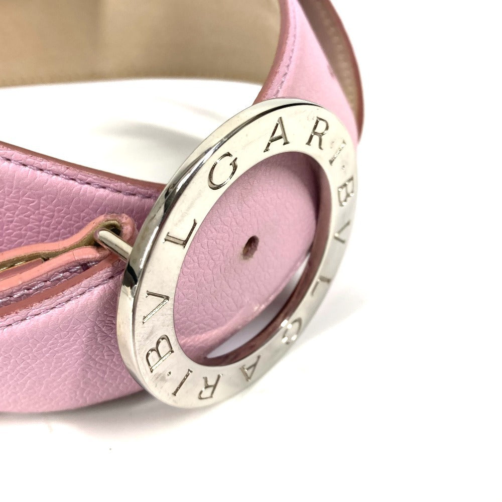 BVLGARI ブルガリブルガリ ロゴ アクセサリー バックルベルト ズボン用ベルト ベルト レザー レディース ピンク