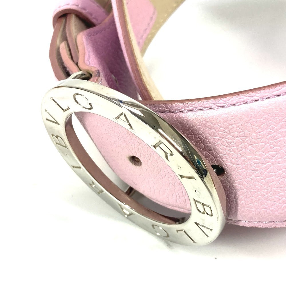 BVLGARI ブルガリブルガリ ロゴ アクセサリー バックルベルト ズボン用ベルト ベルト レザー レディース ピンク